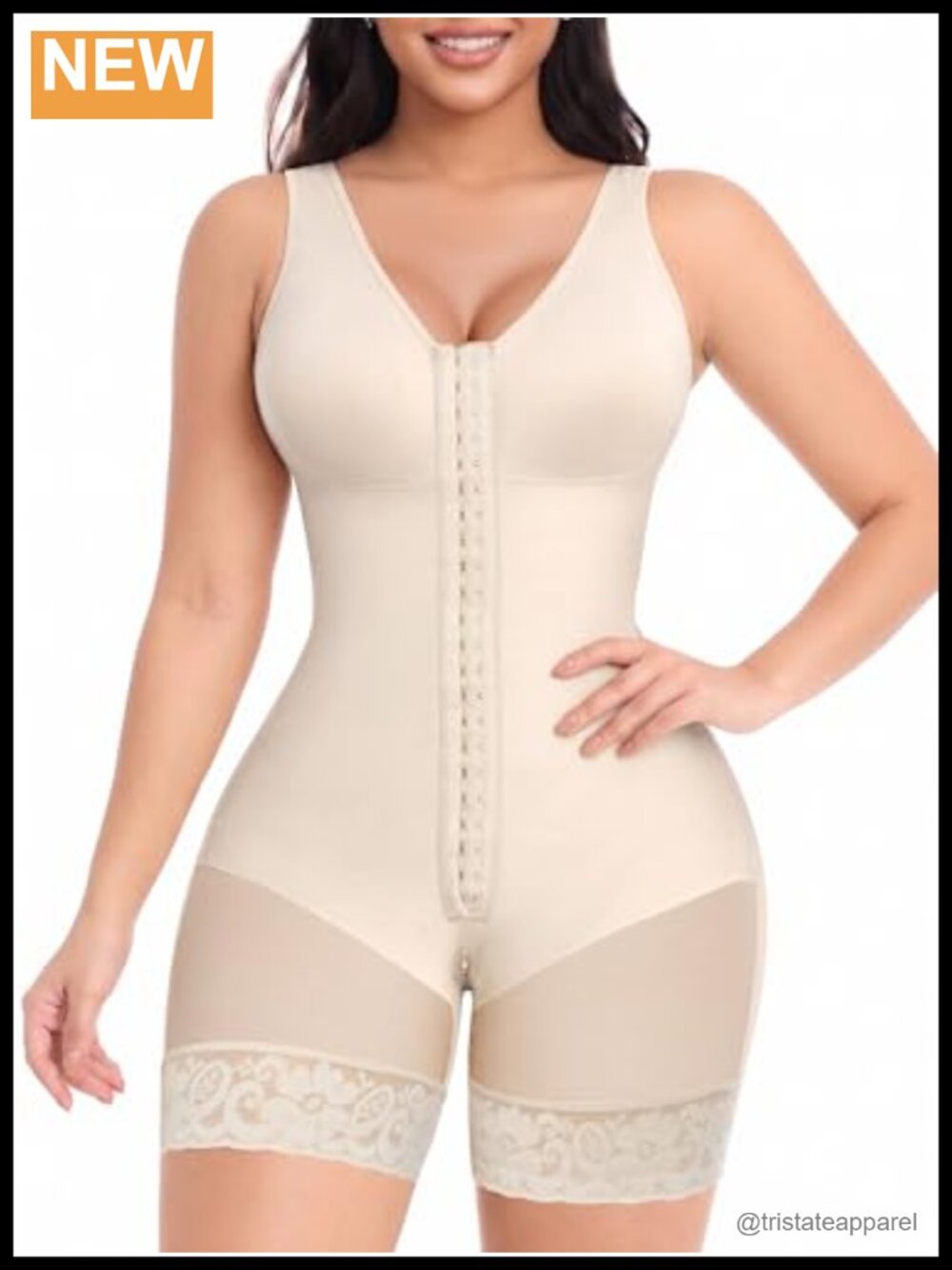 Fajas Colombianas Tummy Control Full Body Shaper Butt Lifter Zipper Crotch